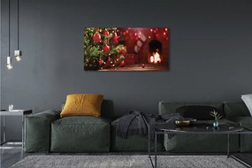 Zdjęcie na płótnie Bombki, Choinka i Prezenty