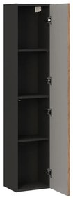 Szafka łazienkowa TALIA CASELLA 1D 30 cm dąb casella/czarny mat  COMAD