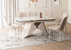 Stół rozkładany ceramiczny Daisy 160–240/90 cm do jadalni, nowoczesny