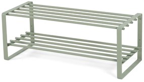 Zielonoszary metalowy regał na buty Rex – Spinder Design
