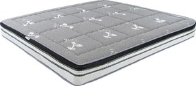 Materac hybrydowy z naturalnego lateksu z niezależnymi sprężynami kieszeniowymi 180x200 7228 ANGEL CERDA