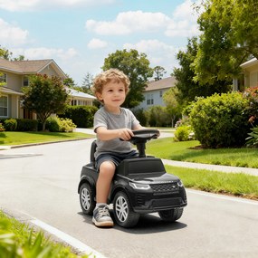 AIYAPLAY LAND ROVER DISCOVERY jeździk, samochodzik z klaksonem i odgłosami silnika, schowek pod siedzeniem 18-36 miesięcy Czarny | Aosom PL