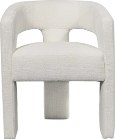 Krzesło 62x75x58 cm białe Leith LET71W