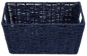 Compactor Ręcznie pleciony kosz ETNA, 31 x 24 x 14 cm, niebieski