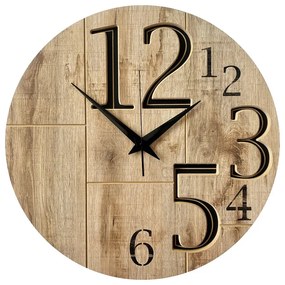 Okrągły nowoczesny zegar ścienny w stylu loft W0-F06