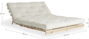 Sofa rozkładana Karup Design Roots Raw/Beige
