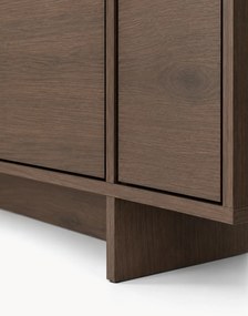 Komoda czterodrzwiowa Zolia 180 cm na cokole - orzech elegant