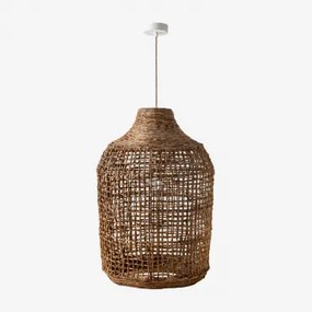 Lampa Sufitowa Arantxa Naturalny - Biała & Ø38 Cm Arantxa - Sklum