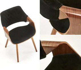 Krzesło z podłokietnikami na czterech nogach K396