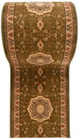 Zielony elegancki chodnik w tradycyjny wzór E1-H06