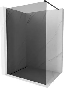 Mexen Kioto ścianka prysznicowa Walk-in 70 x 200 cm, grafit 8 mm, czarna - 800-070-101-70-40