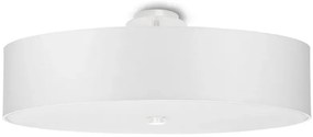 Biały minimalistyczny plafon z abażurem 50 cm - EX662 A6-F30