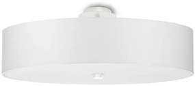Biały minimalistyczny plafon z abażurem 50 cm - EX662-Secret