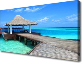 Obraz na płótnie Most nad Morską Głębią