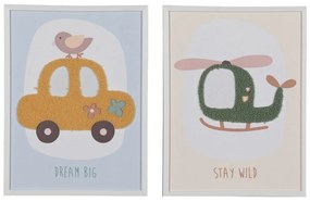 Obrazki dziecięce zestaw 2 szt. 30x40 cm Vehicles – Ixia