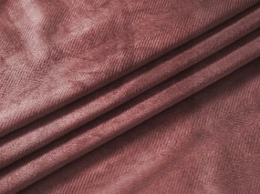 Zasłona zaciemniająca ELVIO VELVET 140x250 cm, staroróżowa Zawieszanie: Metalowe pierścienie