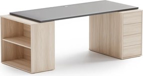 Samodzielny blat BLOCK, 1600 x 800 x 25 mm, grafitowy