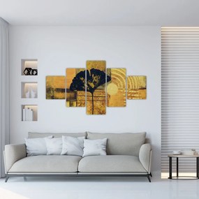 Obraz - Liść miłorzębu (125x70 cm)