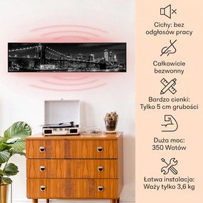 Klarstein Wonderwall Art Smart 350W Panel na Podczerwień W Formie Obrazu Most