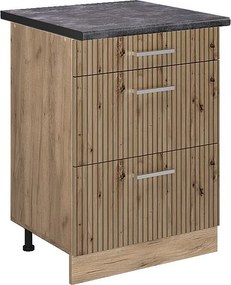 Szafka dolna do kuchni dąb rzemieślniczy 60x60x81.6 r-line