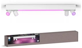 Philips-LED RGBW Ściemnialne oświetlenie punktowe Hue CENTRIS 4xGU10/4,2W + LED/11W