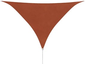 Trójkątny żagiel ogrodowy terakota - Norea