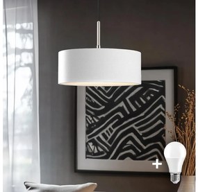 Eglo - LED Lampa wisząca TUNJA 1xE27/60W/230V biała