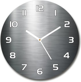 Zegar szklany okrągły Metalowe tło
