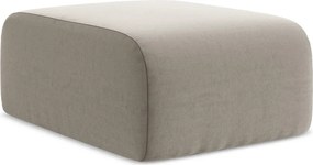 Jasnobrązowy aksamitny podnóżek Lani – Makamii