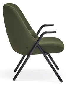 Zielony fotel Teulat Dins, wys. 90 cm