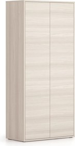 Szafa biurowa BLOCK, 2 drzwi, 800 × 400 × 1748 mm, dąb naturalny