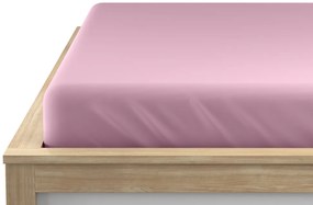 PrzytulneMieszkanie.pl Prześcieradło jersey EXCLUSIVE różowe 90 x 200 cm