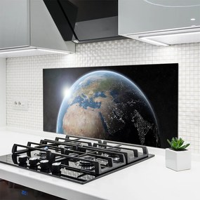 Panel Szklany Błękitna Planeta w Kosmosie