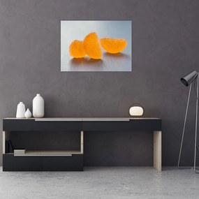Obraz na szkle - mandarynki (70x50 cm)