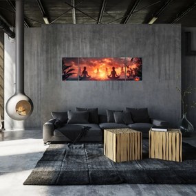 Obraz - Joga w przyrodzie (170x50 cm)