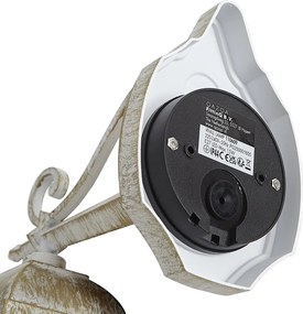 Zewnętrzny lampion ścienny w stylu vintage beżowy ze starożytnym złotem IP44 - Antigua Down