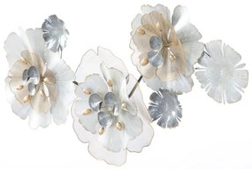 Metalowa dekoracja ścienna Mauro Ferretti Flowery, 119x60 cm