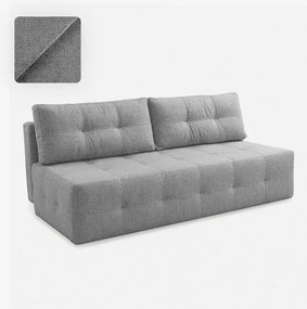 Sofa z Funkcją Spania MORANA Szara Szenil Nowoczesna