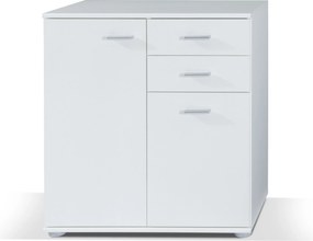 Komoda MICHELE - Biały / 2 szuflady