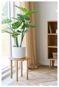 Okrągły stolik z litego drewna dębowego ø 40 cm Jena – House Nordic