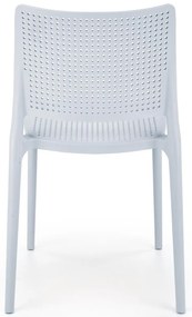 Krzesło sztaplowane jasno niebieskie polipropylen K514