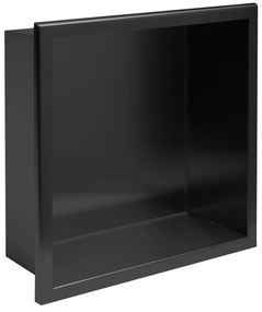PÓŁKA WNĘKOWA ŁAZIENKOWA 30x30 czarny mat