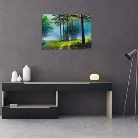Obraz - Obraz olejny przedstawiający krajobraz (70x50 cm)