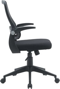 Czarne tapicerowane krzesło biurowe Gilmore – Yes Everyday