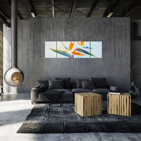 Obraz kwiatu Strelicji (170x50 cm)