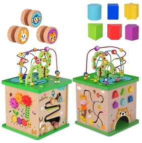 Tooky toy kostka edukacyjna sorter labirynt przeplatanka zwierzątka