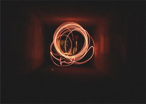 Obraz - linie w tunelu (70x50 cm)