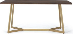 Table à manger en bois manguier et metal