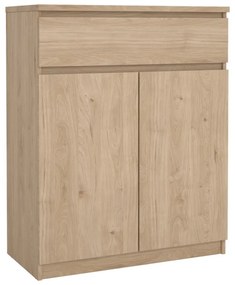 Komoda w dekorze dębu w naturalnym kolorze 80x100x40 cm Naia – Tvilum
