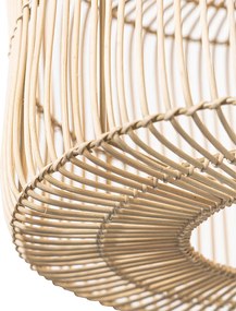 Orientalna lampa wisząca z rattanu 45 cm - Maud